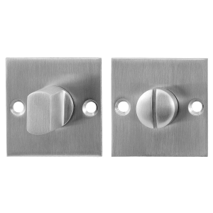 GPF0904.08 Turn and Release set 50x50x2mm satin stainless steel