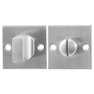 GPF0910.08 Turn and Release set 50x50x2mm satin stainless steel