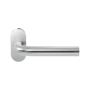 GPF1000.09-04 Aka door handle on rose 70x32x10mm