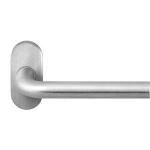 GPF1001.09-04 Aka door handle on rose 70x32x10mm