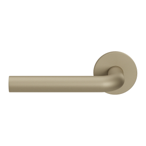 GPF100VRA4 Champagne blend L-model 19mm door handle on rose 53x6mm pointing left