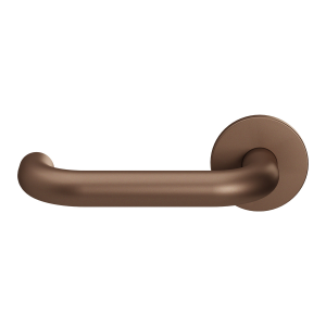 GPF105VRA2 Bronze blend U-model 19mm door handle on rose 53x6mm pointing left