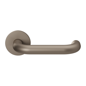 GPF105VRA3 Mocca blend U-model 19mm door handle on rose 53x6mm