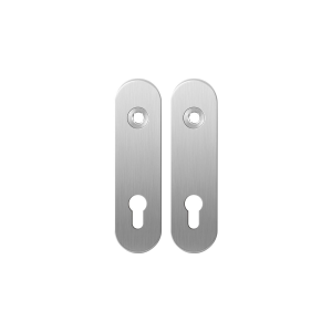 GPF1100.10 short backplate rounded 72PZ satin stainless steel
