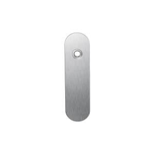 GPF1100.10L short backplate rounded left handed satin stainless steel