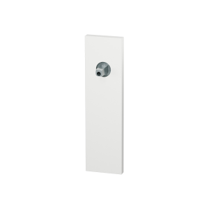 GPF1115.62 short backplate rectangular white with welded knob fastener