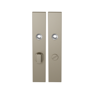 GPF1125.A4 long backplate rectangular bathroom 63/8 big knob Champagne blend