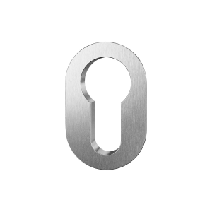 GPF1140.09 cylinder rose 42x28x1,5mm satin stainless steel