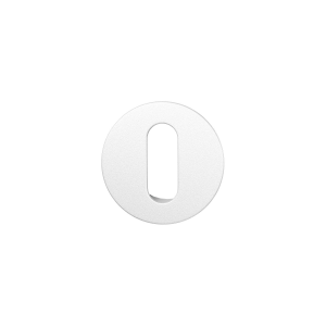 GPF1140.62 keyhole escutcheon 28x1,5mm White