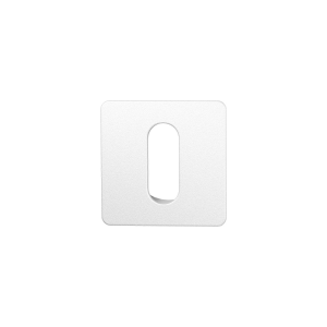 GPF1142.62 keyhole escutcheon 28x28x1,5mm white