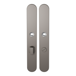 GPF1170.A3 long backplate rounded bathroom 63/8 big knob Mocca blend