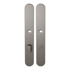 GPF1170.A3 long backplate rounded bathroom 72/8 big knob Mocca blend
