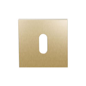 GPF199E keyhole escutcheon 53x53x6,5 mm PVD satin brass