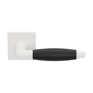 GPF4300.62-H2 Ika door handle on square rose white/ ebony