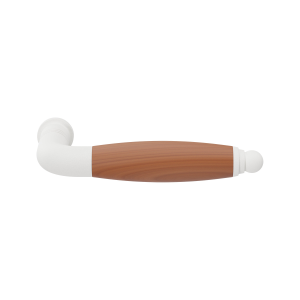 GPF4300.62-H4  Ika door handle white/ cherry