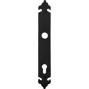 GPF6100.25L/R long backplate 92PZ links-/ right handed wrought iron black