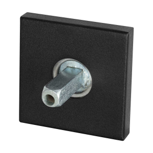 GPF8100.02.400 Rose 50x50x8mm black with welded knob fastener
