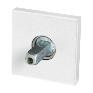 GPF8100.42.400 Rose 50x50x8mm white with welded knob fastener