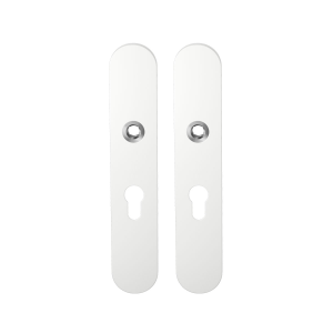 GPF8100.60 long backplate rounded 55PZ white