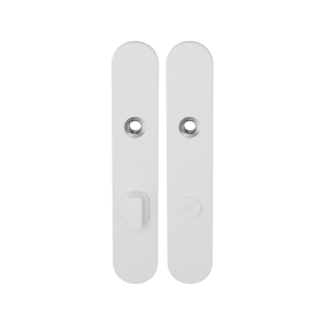 GPF8100.60 long backplate rounded bathroom 72/8 big knob white
