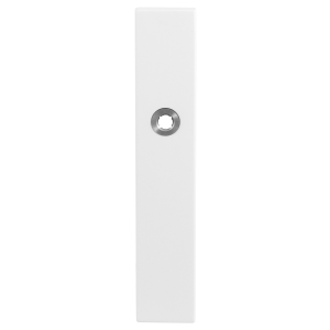 GPF8100.65L long backplate rectangular blind left handed white