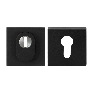 GPF9387.61 square security rose 54 mm SKG*** with cylinder pulling black
