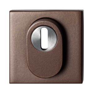 GPF9387.A2.O199 Bronze blend square security rose outside with cylinder pulling protection