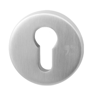 GPF9392.09 round security rose inside 54 mm SKG*** with cylinder pulling stainless steel brushed
