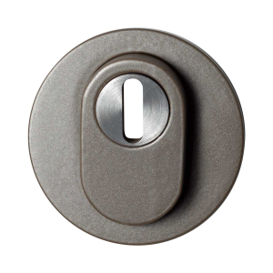 GPF9392.A3.O199 Mocca blend round security rose outside with cylinder pulling protection