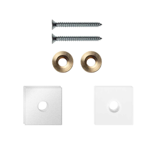 GPF997062EB24 fastenings white for one-sided mounting 24x24x2mm