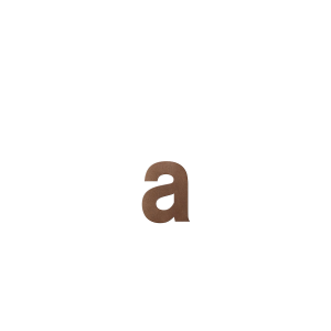House number addition letter 'a' Bronze blend, 116 mm