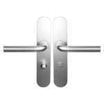 BLA100 door handle on Backplate bathroom 63/8 normal knob 