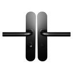 BLA100 door handle on Backplate Lock Bathroom 63/8 Normal Knob