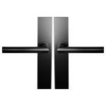 BLA115 door handle on Backplate