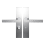 BLA138 door handle on Backplate Bathrooom 63/8 Normal Knob