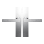 BLA138 door handle on rose