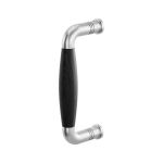 Pull handle Ika satin stainless steel with ebony 157x62mm