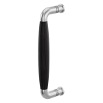 Pull handle Ika satin stainless steel with ebony 207x63mm