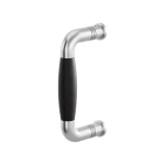 Pull handle Ika satin stainless steel with ebony
