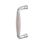 Pull handle Ika satin stainless steel with oak whitewash 157x62mm
