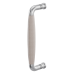 Pull handle Ika satin stainless steel with oak whitewash 207x63mm