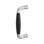 Pull handle Ika satin stainless steel with black 157x62mm