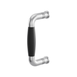 Pull handle Ika satin stainless steel with black