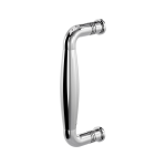 Pull handle Ika polished stainless steel with satin stainless steel 157x62mm