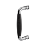 Pull handle Ika polished stainless steel with ebony 157x62mm