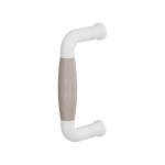 Pull handle Ika white with oak whitewash