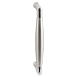 Door pull handle Ika polished stainless steel with satin stainless steel