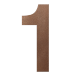 GPF Bronze blend house number 1 XXL, 400 mm