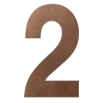 GPF Bronze blend house number 2 XXL, 400 mm