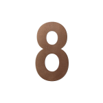 GPF Bronze blend house number 8 XL, 250 mm